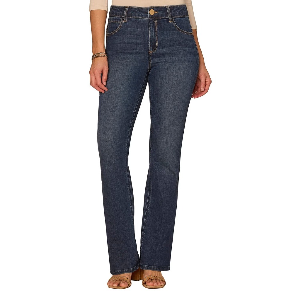 NWT Democracy Women's Flex-ellent Slim Bootcut Jean Size 16 Medium Wash
